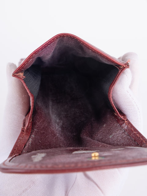 Cartier Vintage Burgundy Leather Case