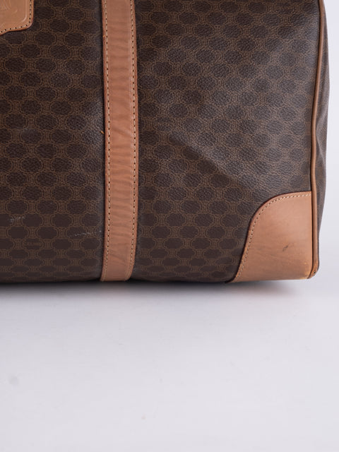 Celine Macadam Vintage Brown Travel Bag
