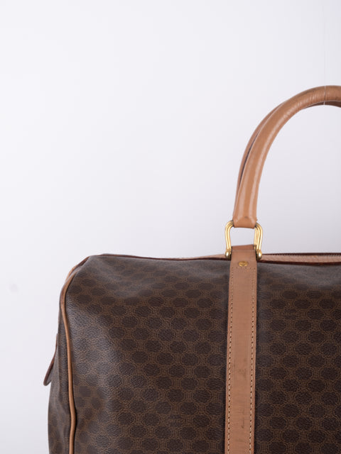 Celine Macadam Vintage Brown Travel Bag