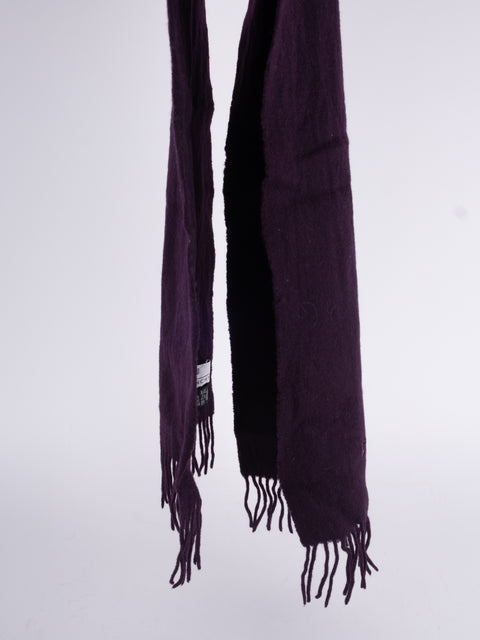 Givenchy Vintage Burgundy Cashmere Scarf