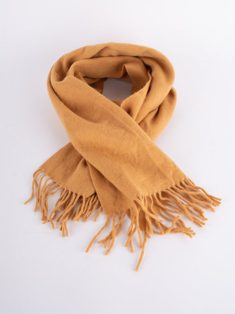 Elegance Paris Vintage Mustard Yellow Scarf