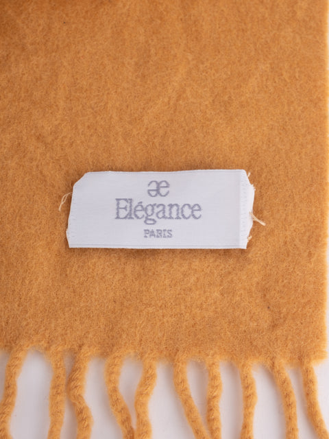 Elegance Paris Vintage Mustard Yellow Scarf