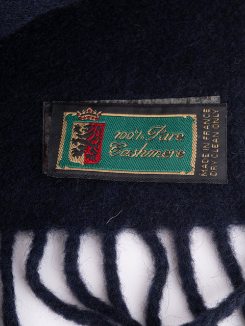 Paul Smith Vintage Navy Cashmere Scarf