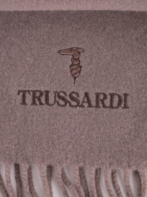 Trussardi Vintage Taupe Lambswool Scarf