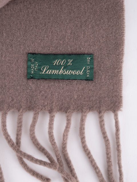 Trussardi Vintage Taupe Lambswool Scarf