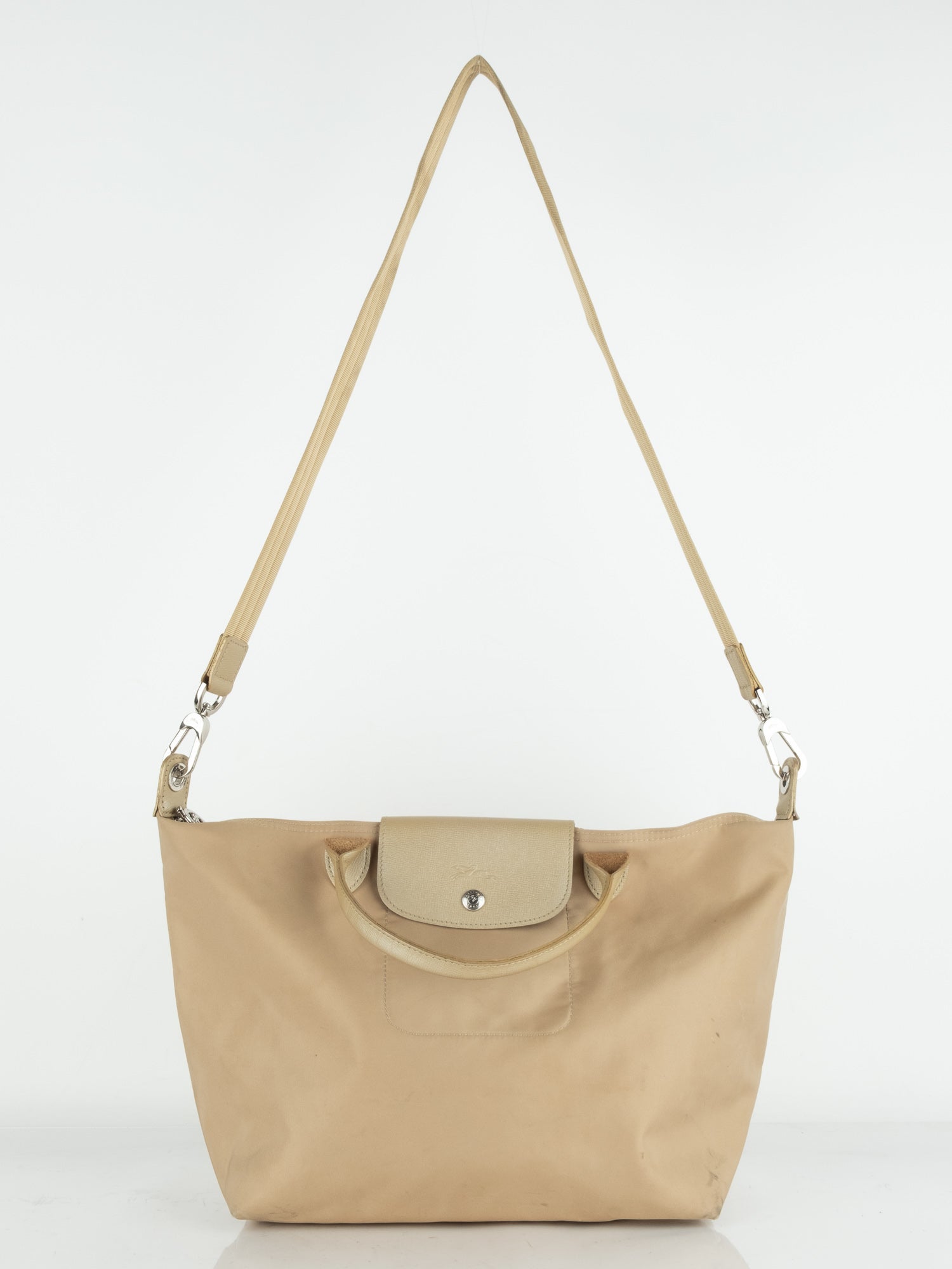 Longchamp Le Pliage Beige Crossbody Tote