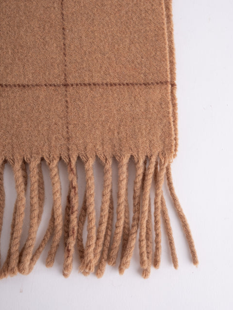 Polo Ralph Lauren Vintage Camel Merino Wool Scarf