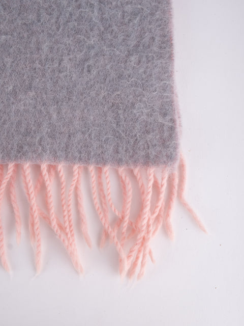 Courrèges Vintage Grey and Pink Scarf