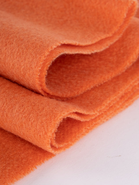 Nina Ricci Vintage Orange Fringed Scarf