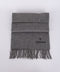 Trussardi Vintage Grey Fringed Scarf