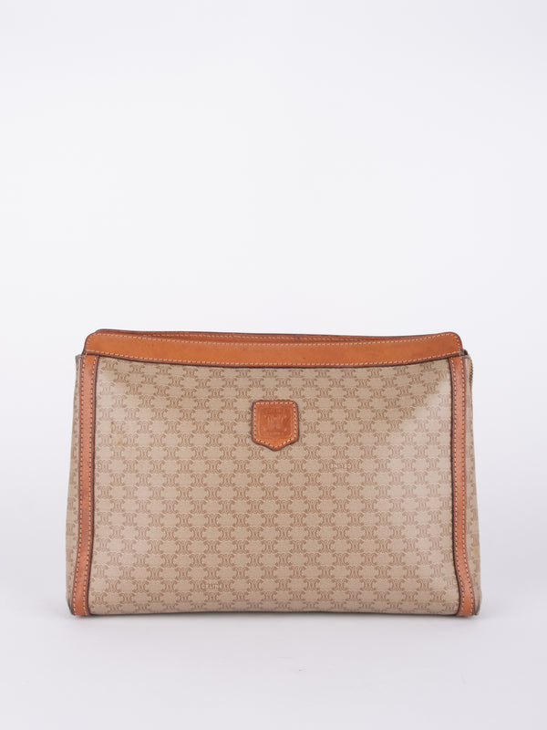 CELINE Vintage Macadam Portfolio Clutch