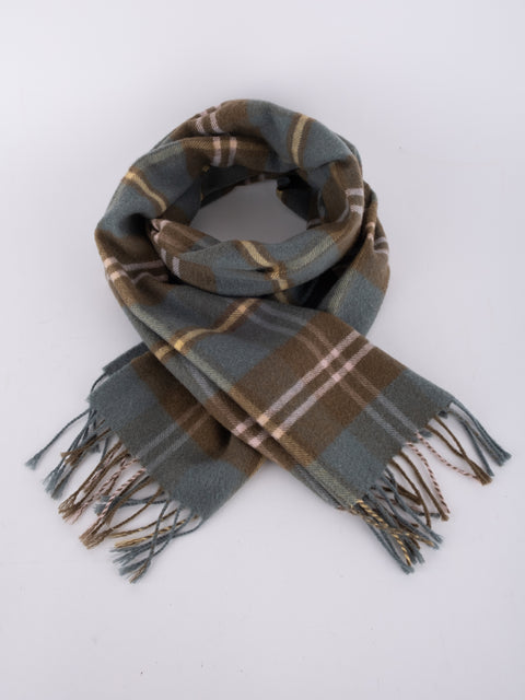 Brooks Brothers Vintage Plaid Cashmere Wool Scarf