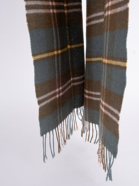 Brooks Brothers Vintage Plaid Cashmere Wool Scarf