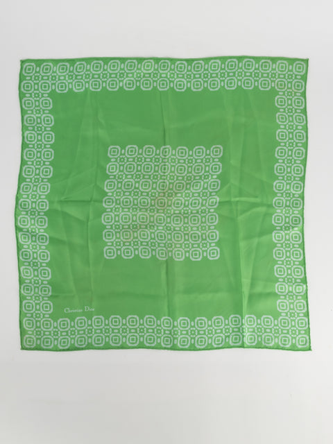 Christian Dior Silk Scarf Lime