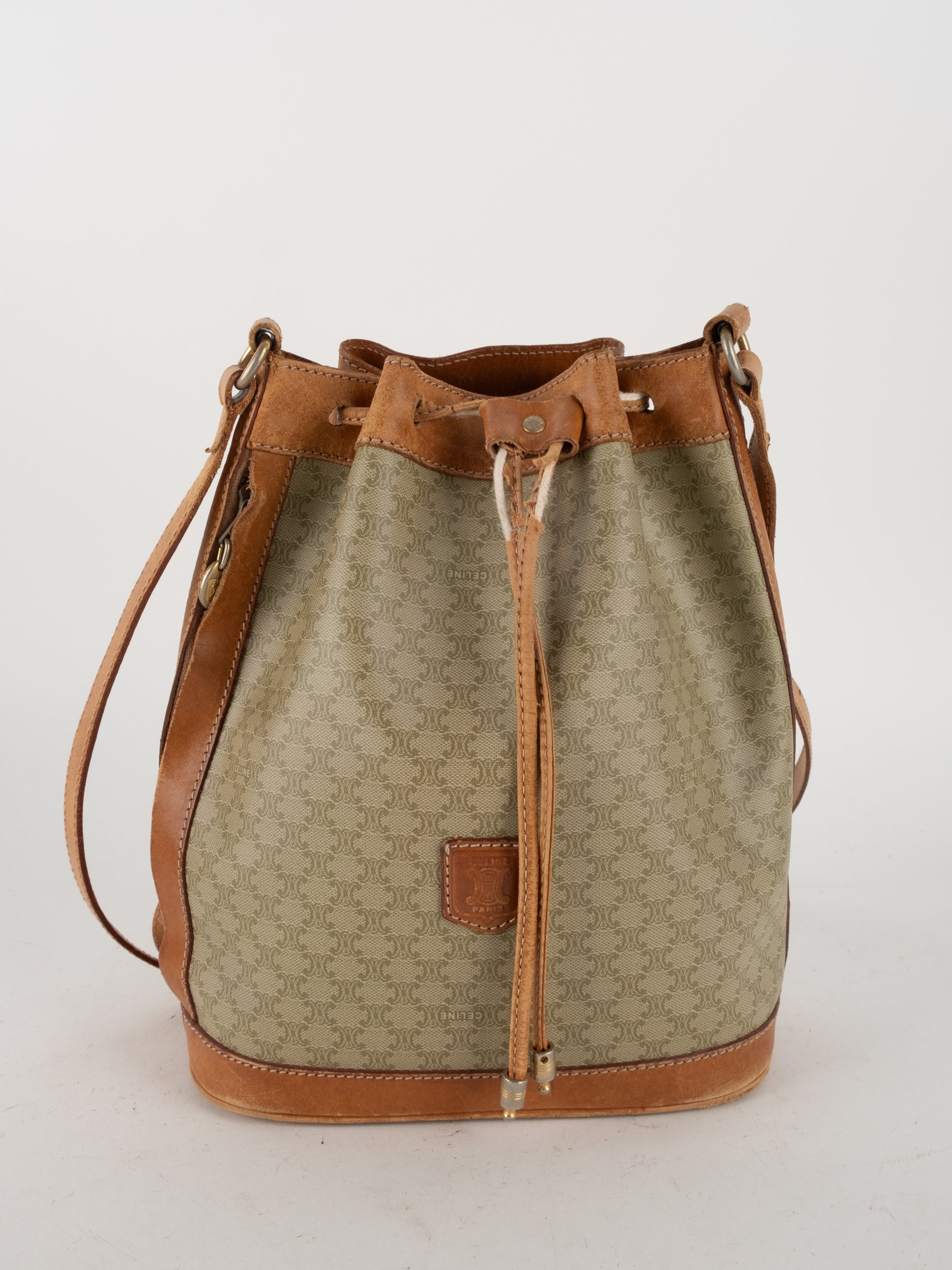 CELINE Macadam Canvas Bucket Bag