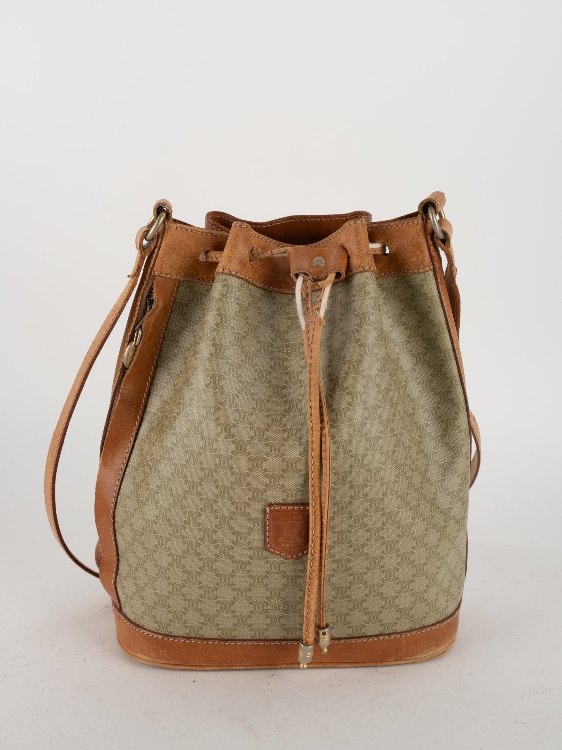 CELINE Macadam Canvas Bucket Bag