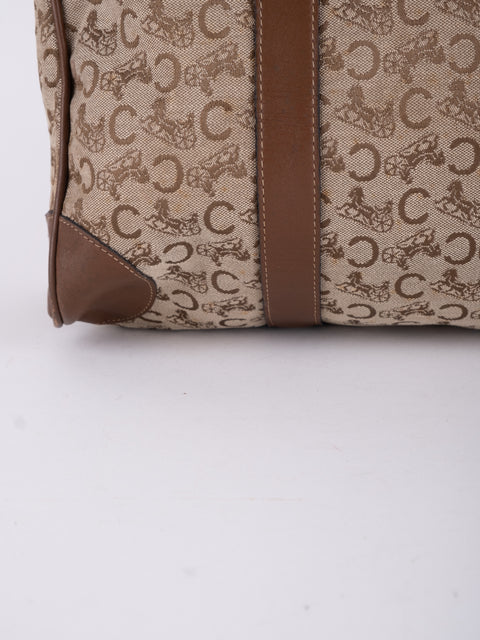 Celine Macadam Vintage Brown Tote Bag