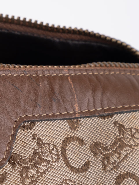 Celine Macadam Vintage Brown Tote Bag