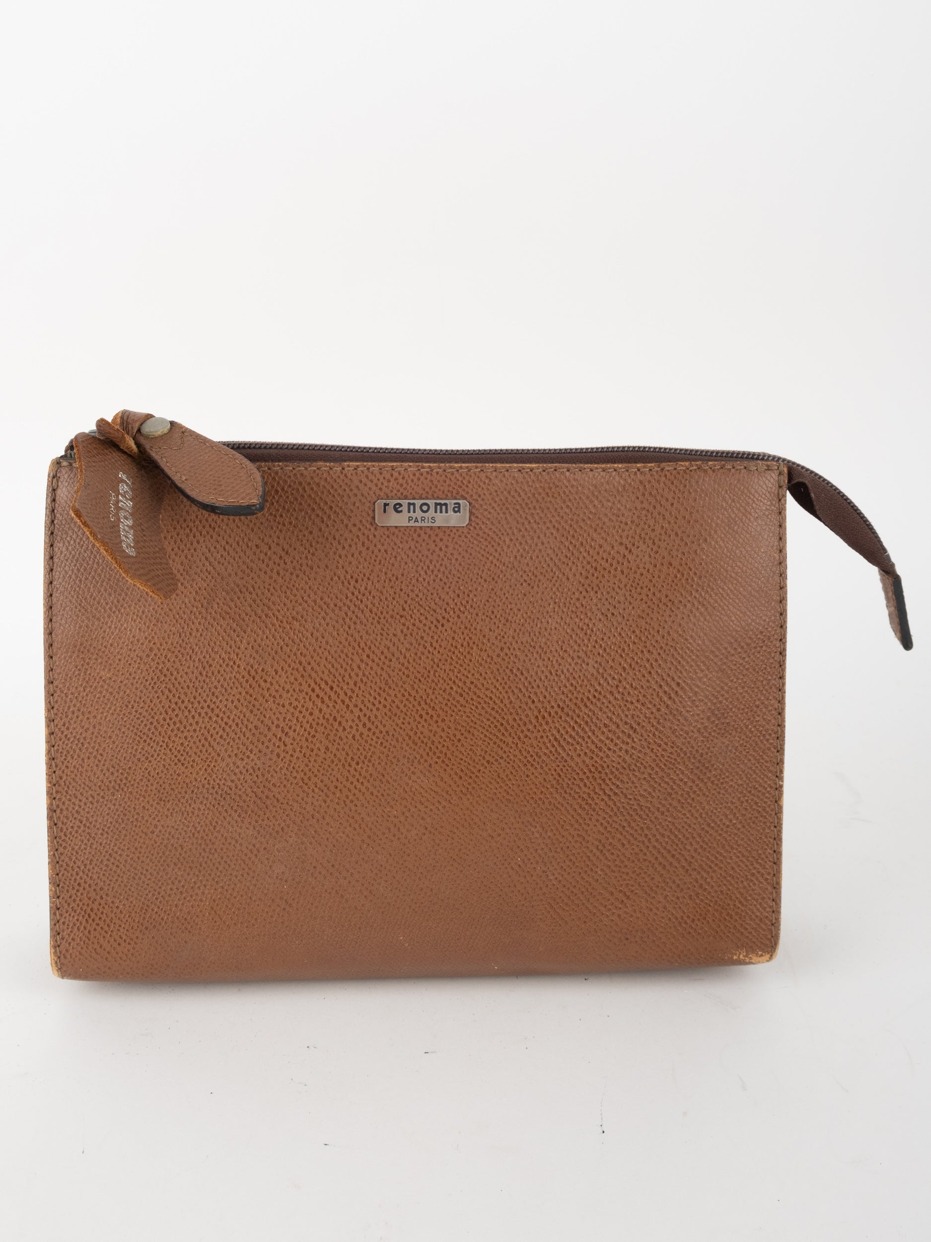 Renoma Vintage Leather Pouch Brown Minimal Classic