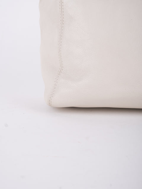 Coach Vintage White Leather Satchel Bag