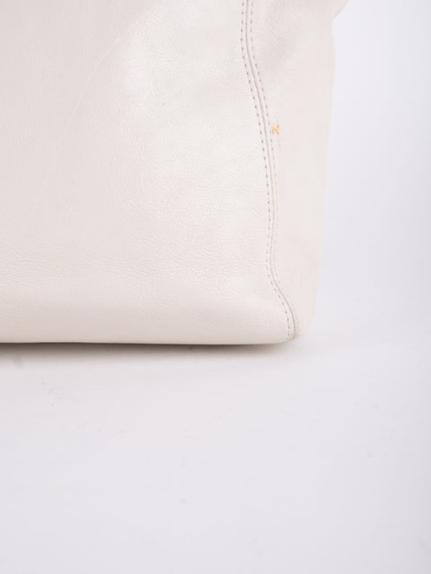 Coach Vintage White Leather Satchel Bag