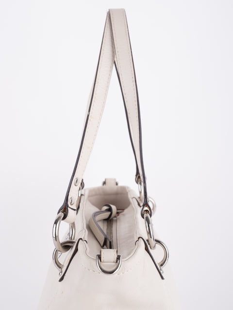 Coach Vintage White Leather Satchel Bag