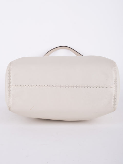 Coach Vintage White Leather Satchel Bag