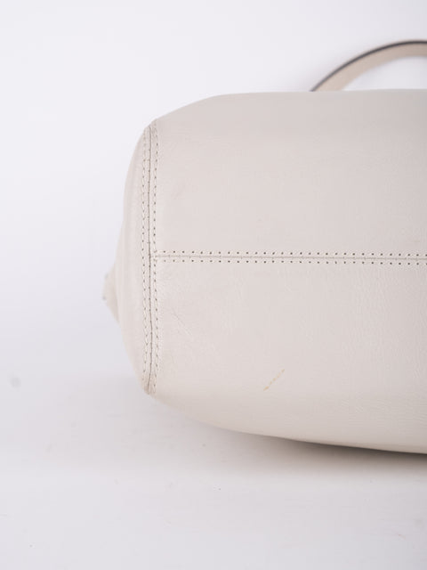 Coach Vintage White Leather Satchel Bag