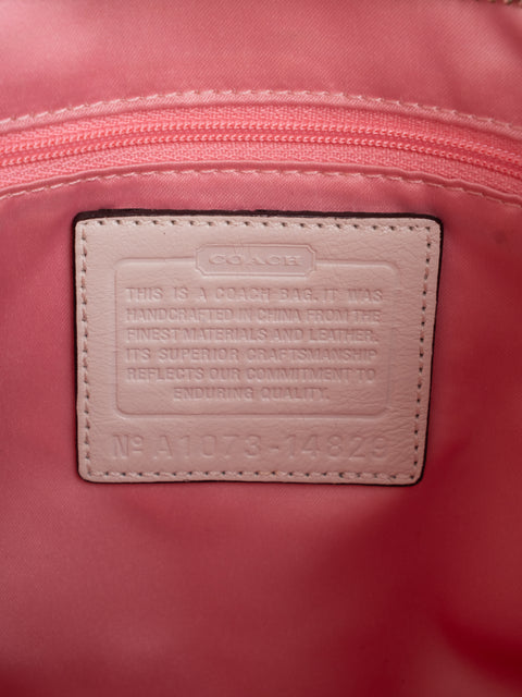 Coach Vintage White Leather Satchel Bag