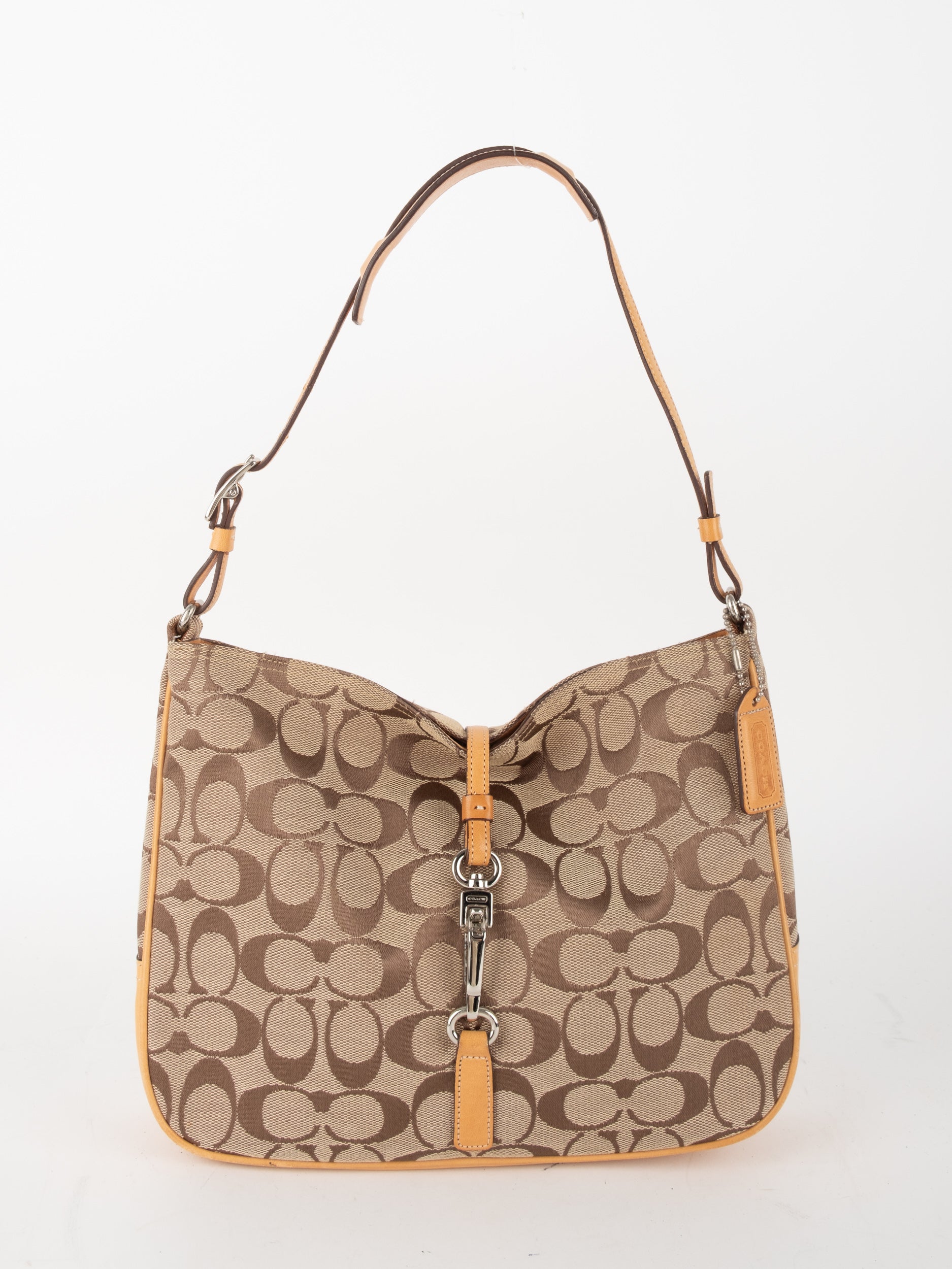 COACH Signature Shoulder Bag Jacquard Y2K Era