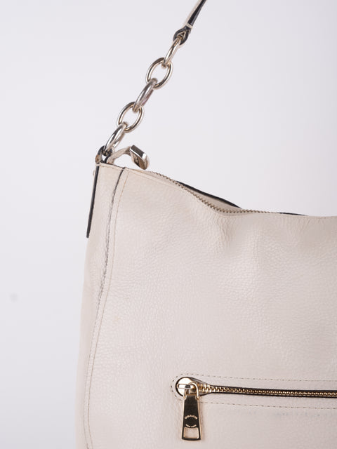 Coach Vintage White Studded Hobo Bag