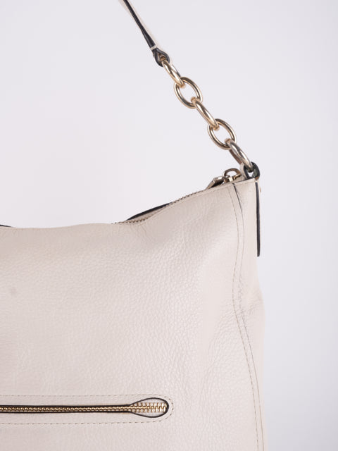 Coach Vintage White Studded Hobo Bag
