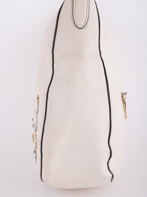 Coach Vintage White Studded Hobo Bag