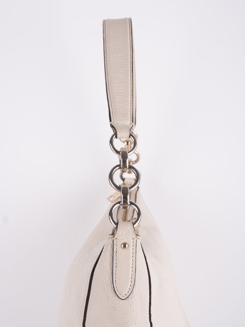 Coach Vintage White Studded Hobo Bag