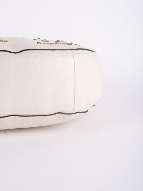 Coach Vintage White Studded Hobo Bag