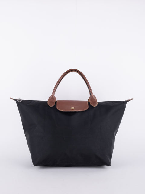 Longchamp Le Pliage Vintage Black Tote Bag