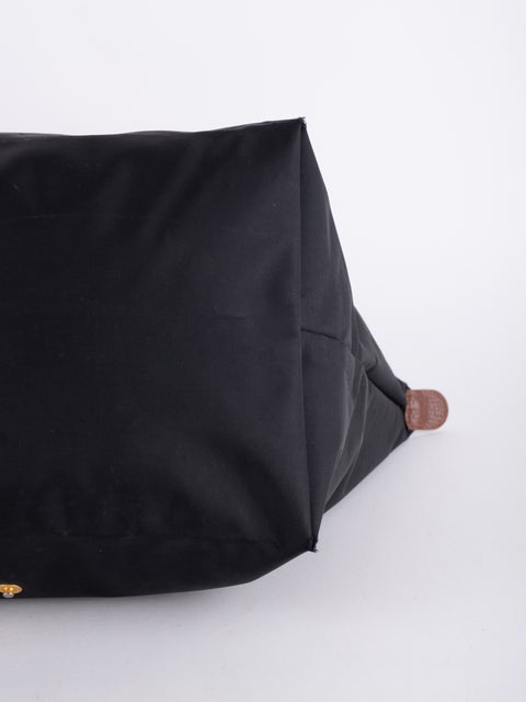 Longchamp Le Pliage Vintage Black Tote Bag
