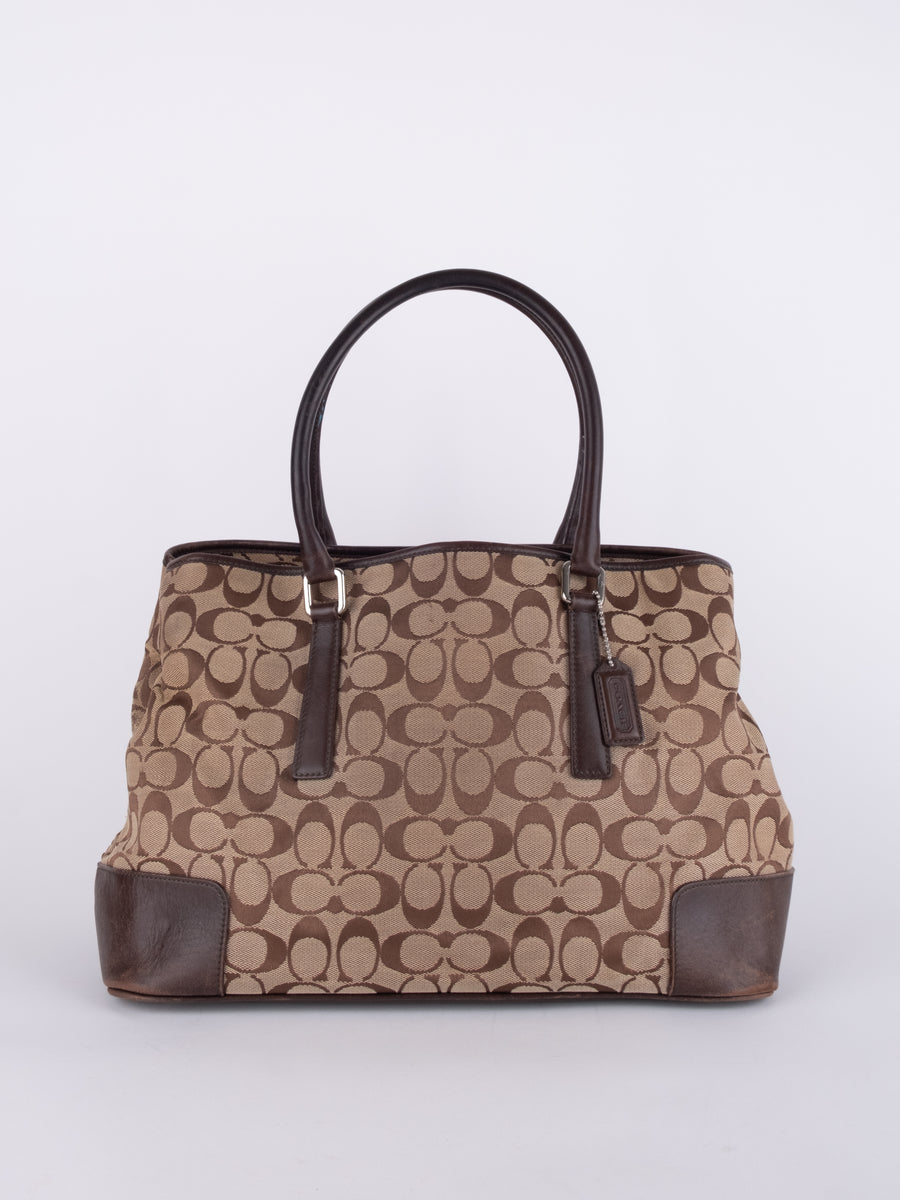 COACH Signature Canvas Tote Bag