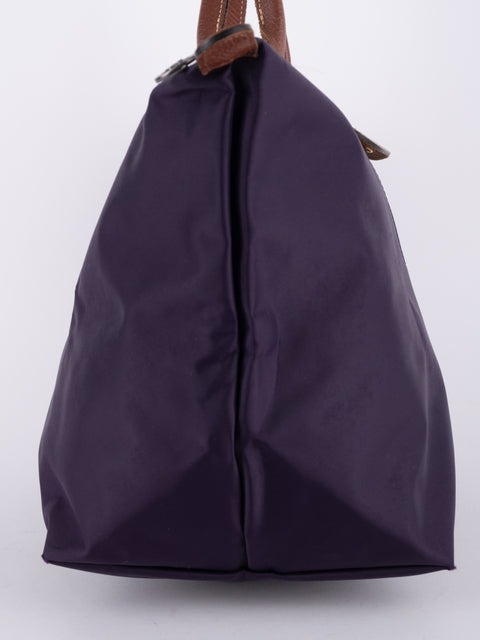 LONGCHAMP Vintage Purple Le Pliage Tote Bag