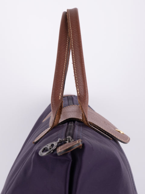 LONGCHAMP Vintage Purple Le Pliage Tote Bag