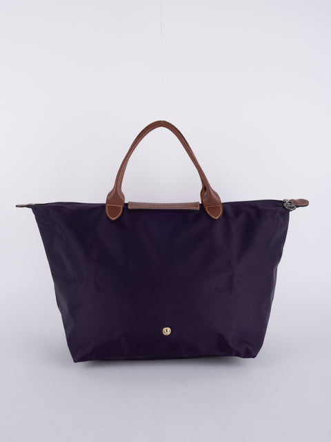LONGCHAMP Vintage Purple Le Pliage Tote Bag