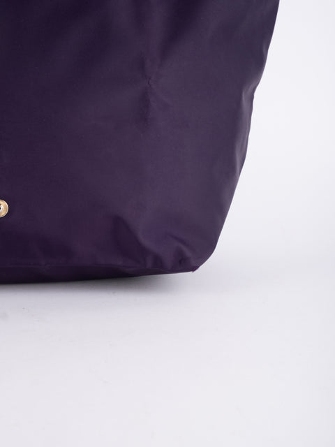 LONGCHAMP Vintage Purple Le Pliage Tote Bag