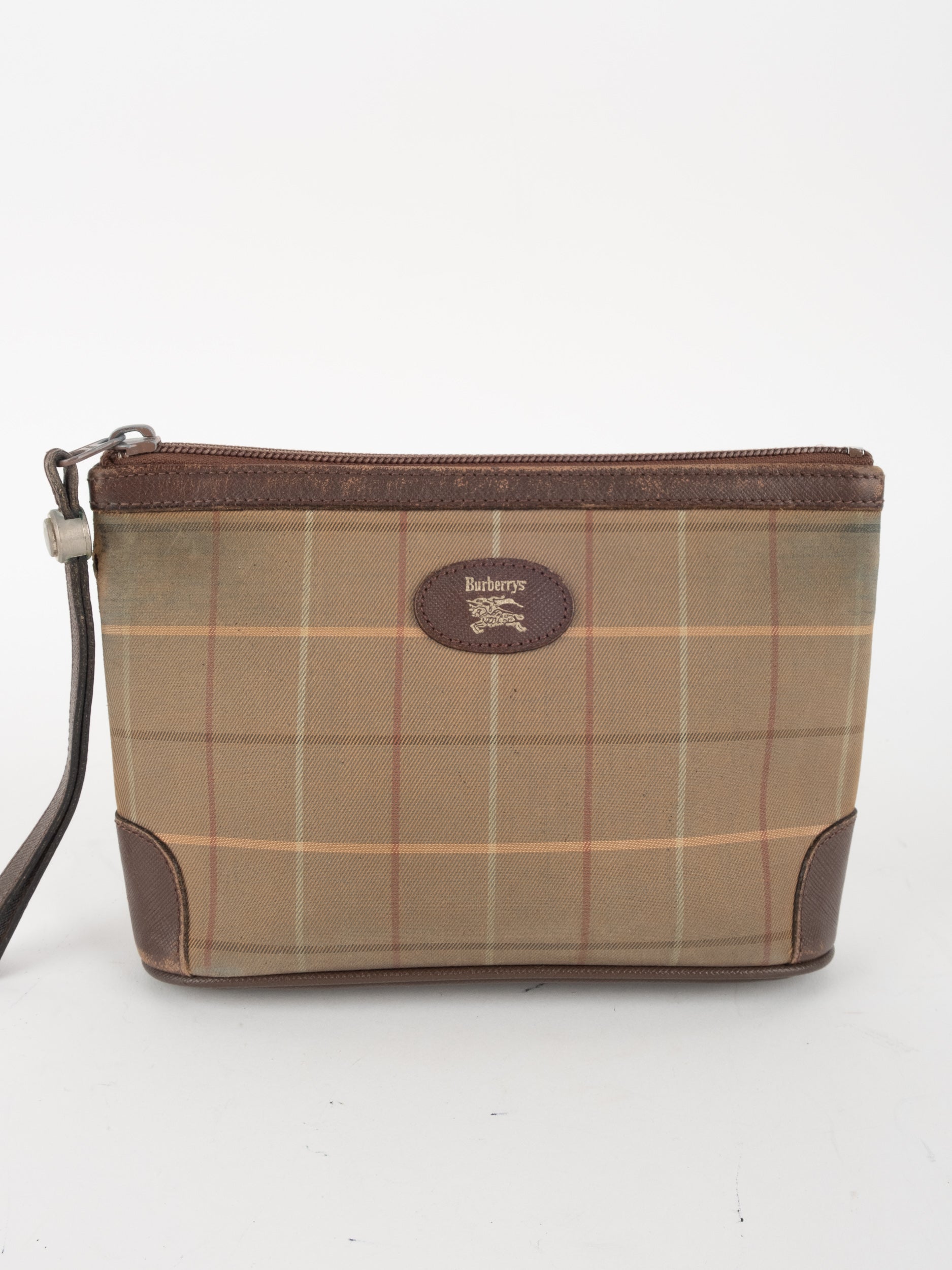Burberry Vintage Check Wristlet Pouch