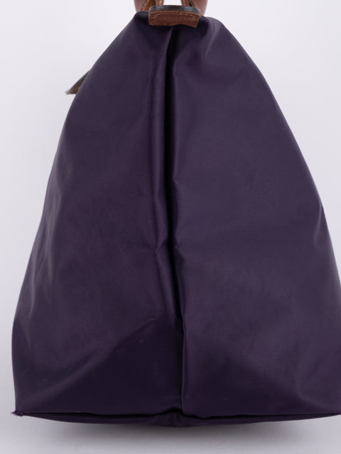 LONGCHAMP Vintage Purple Le Pliage Tote Bag