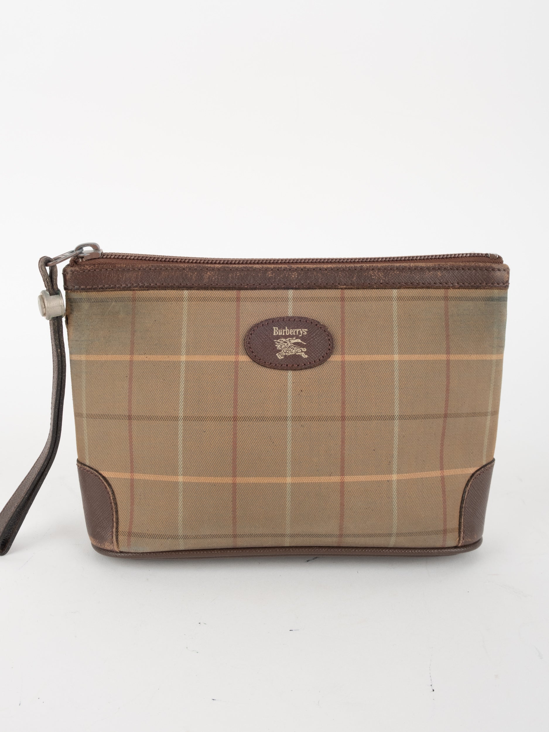 Burberry Vintage Check Wristlet Pouch