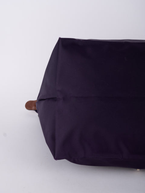 LONGCHAMP Vintage Purple Le Pliage Tote Bag