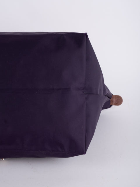 LONGCHAMP Vintage Purple Le Pliage Tote Bag