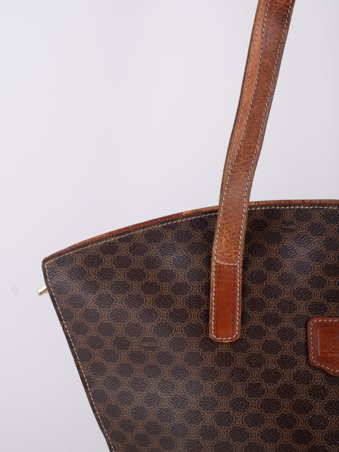 CELINE Vintage Macadam Large Tote Bag