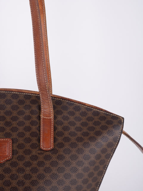 CELINE Vintage Macadam Large Tote Bag