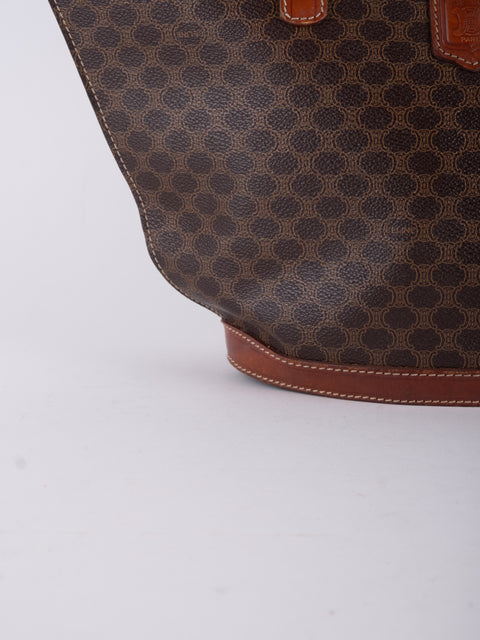 CELINE Vintage Macadam Large Tote Bag